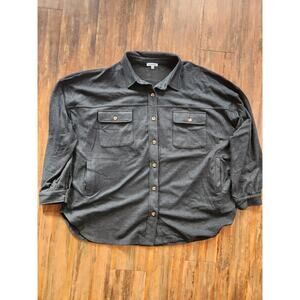 White Birch womens size 2xl  button up topin good condition.Shirt jacket